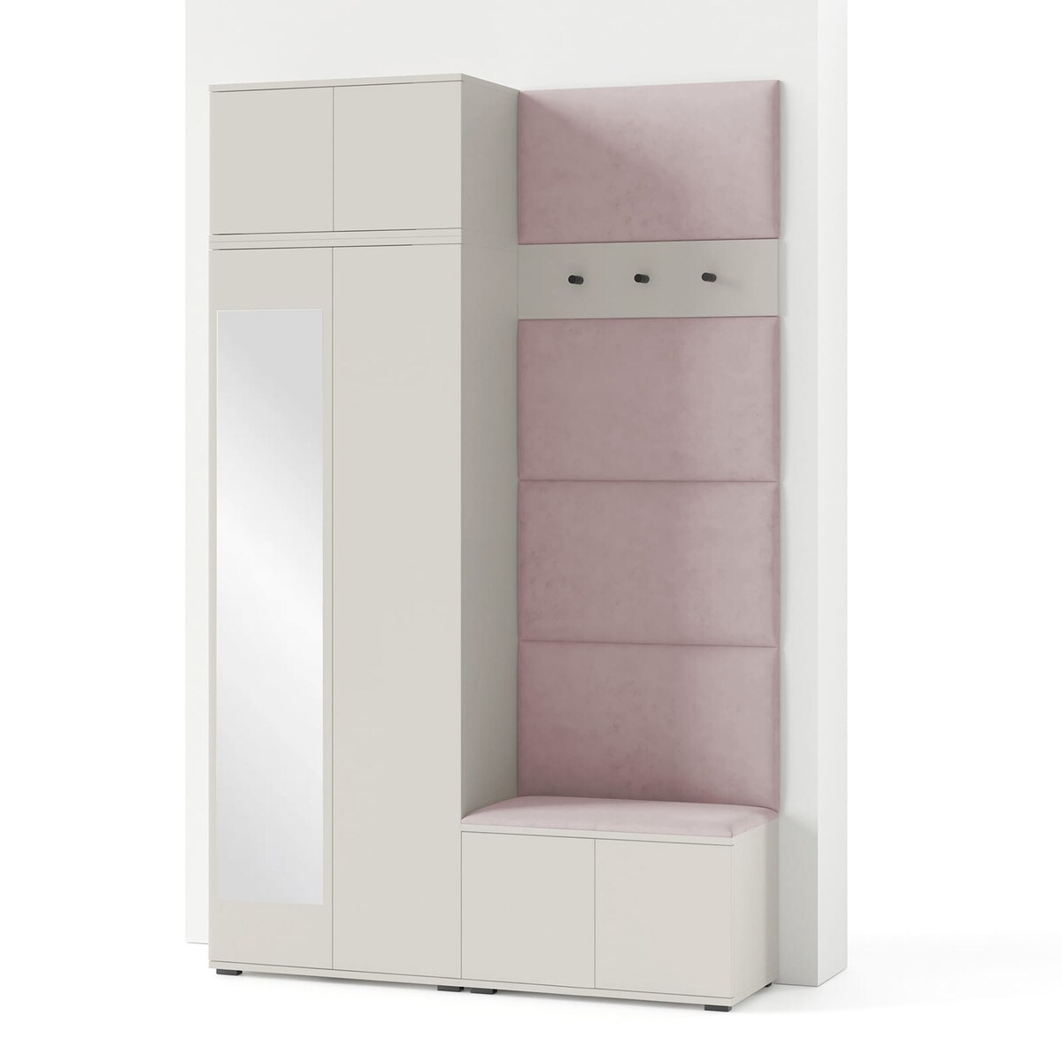 Garderoba Napoli wersja 4 Trinity 19 w kolorze kaszmirowym