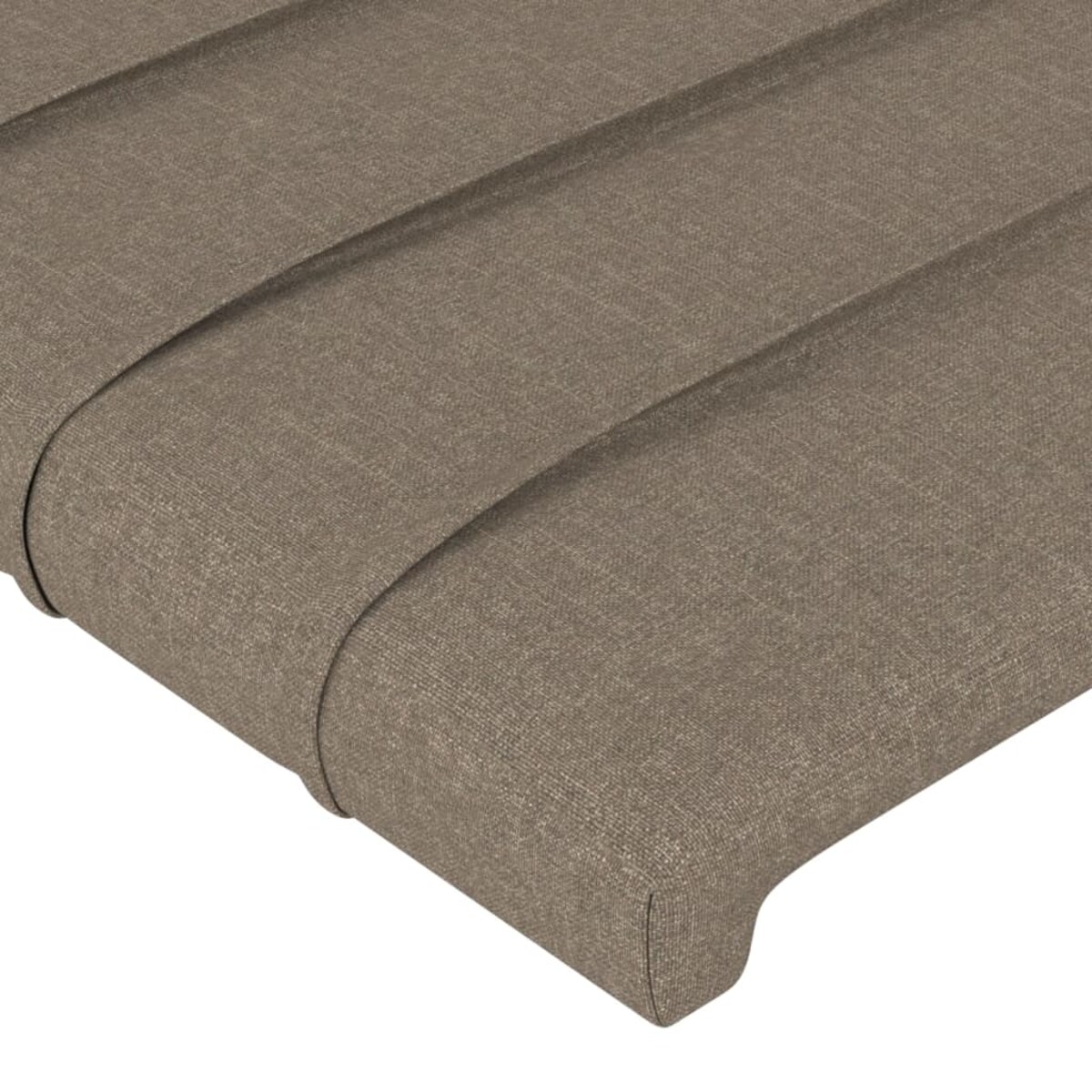 vidaXL Zagłówek do łóżka, taupe, 100x5x78/88 cm, tkanina