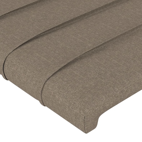 vidaXL Zagłówek do łóżka, taupe, 100x5x78/88 cm, tkanina