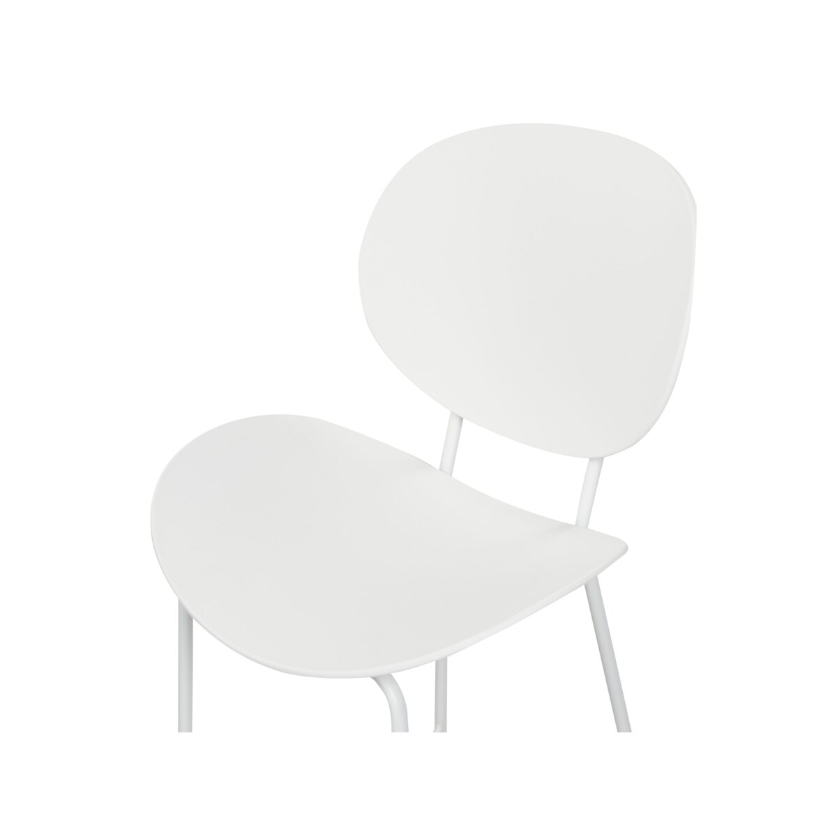 Zestaw 2 krzeseł barowych biały SHONTO