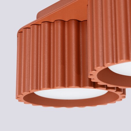 Plafon AURA 2 ochra czerwona Gx53