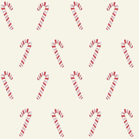 Bieżnik świąteczny - Laski cukrowe - beż - 40x180