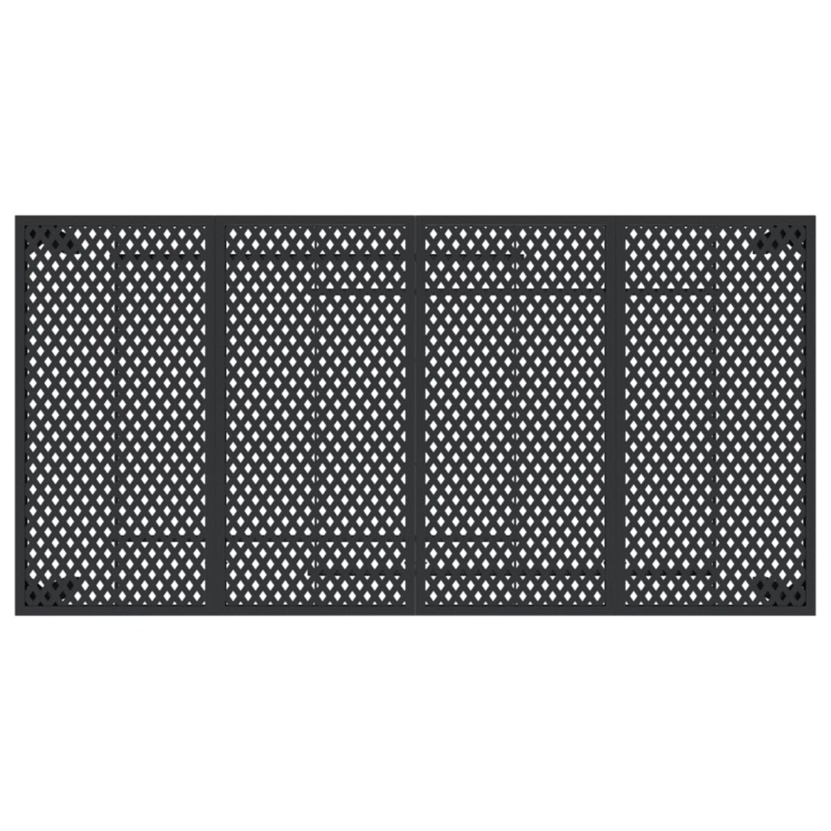 vidaXL Stół ogrodowy, antracytowy, 200x100x72 cm, stal
