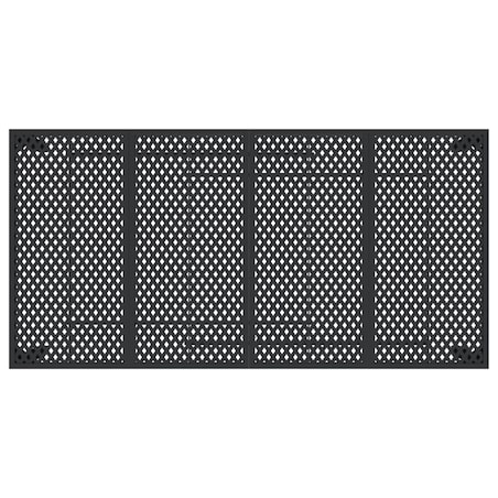vidaXL Stół ogrodowy, antracytowy, 200x100x72 cm, stal