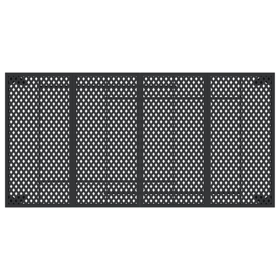 vidaXL Stół ogrodowy, antracytowy, 200x100x72 cm, stal