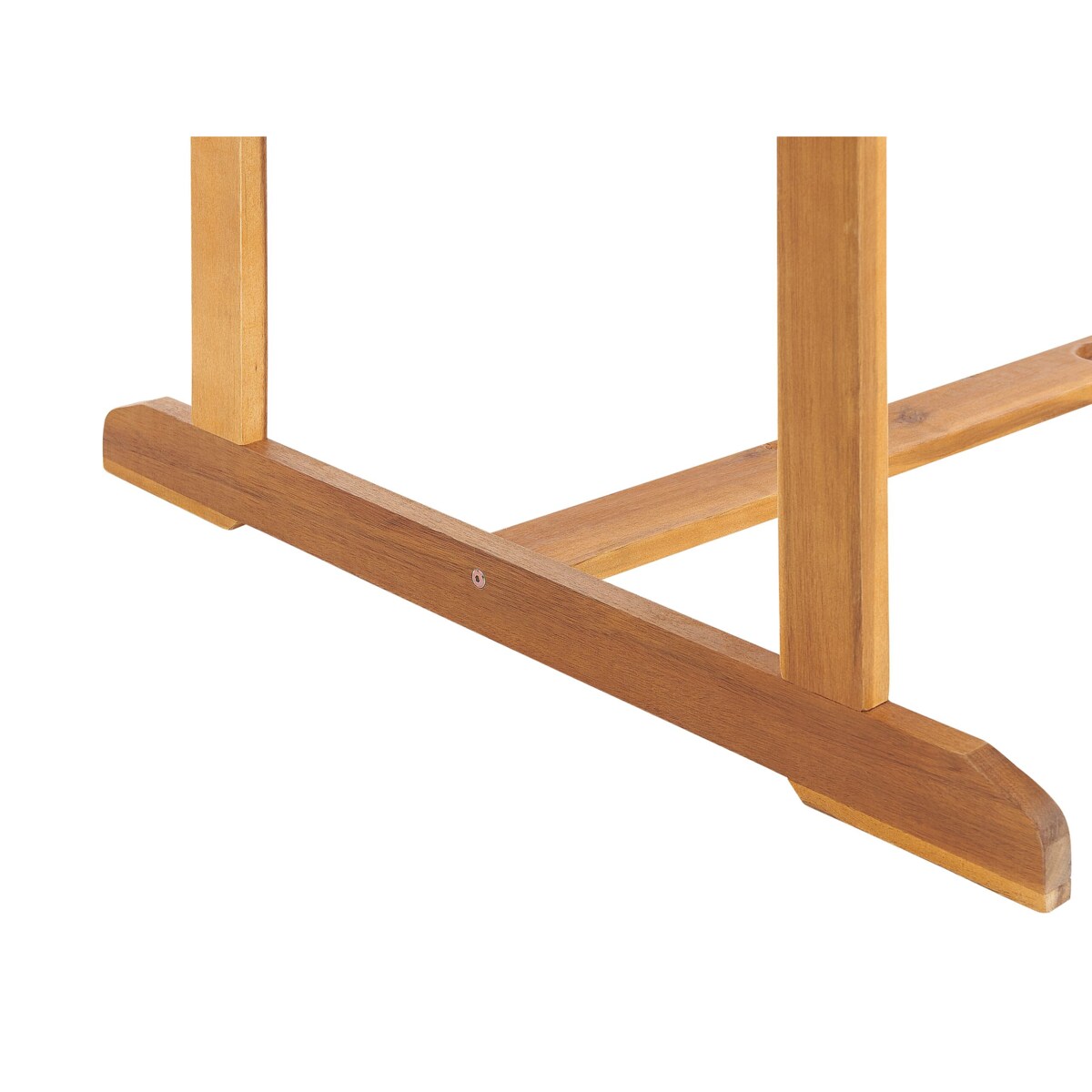 Stół ogrodowy rozkładany akacjowy 160/220 x 100 cm jasne drewno MAUI