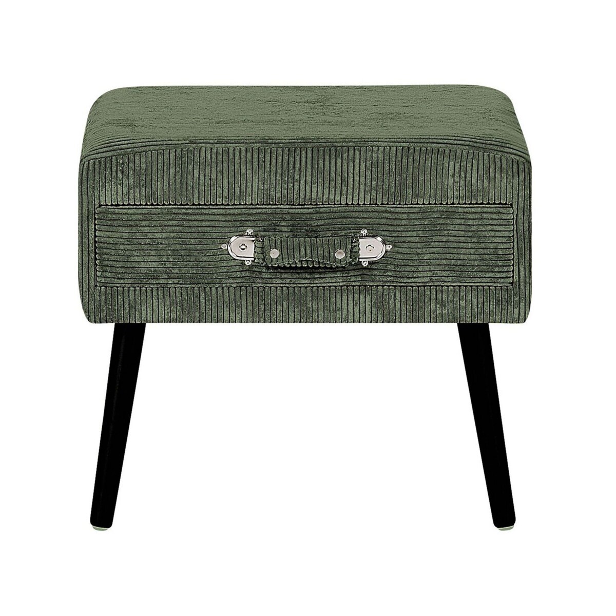 Stolik nocny sztruksowy zielony EUROSTAR