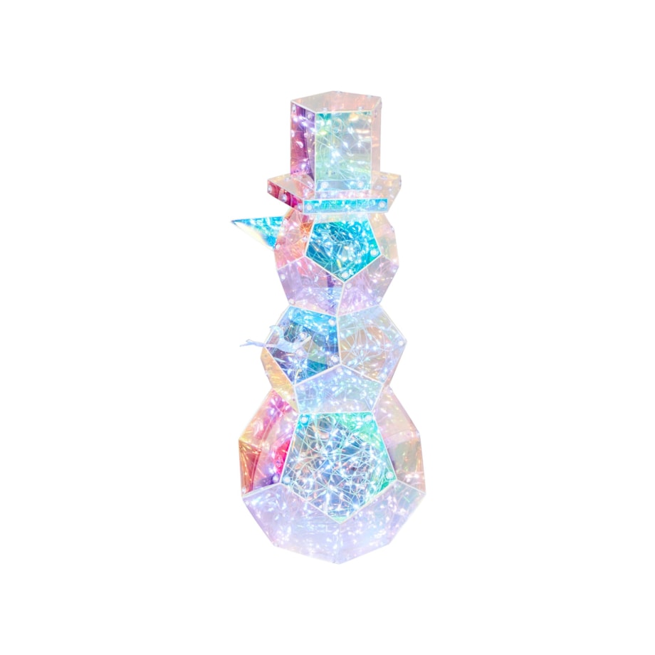 Dekoracja LED bałwan 43 cm wielokolorowy ARCTICA