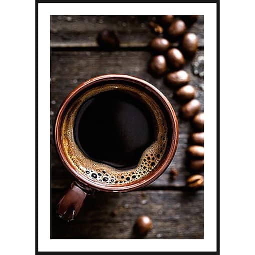 Poster Story, Plakat, Obraz - Kawa w Brązowej Filiżance, wymiary 60 x 84 cm