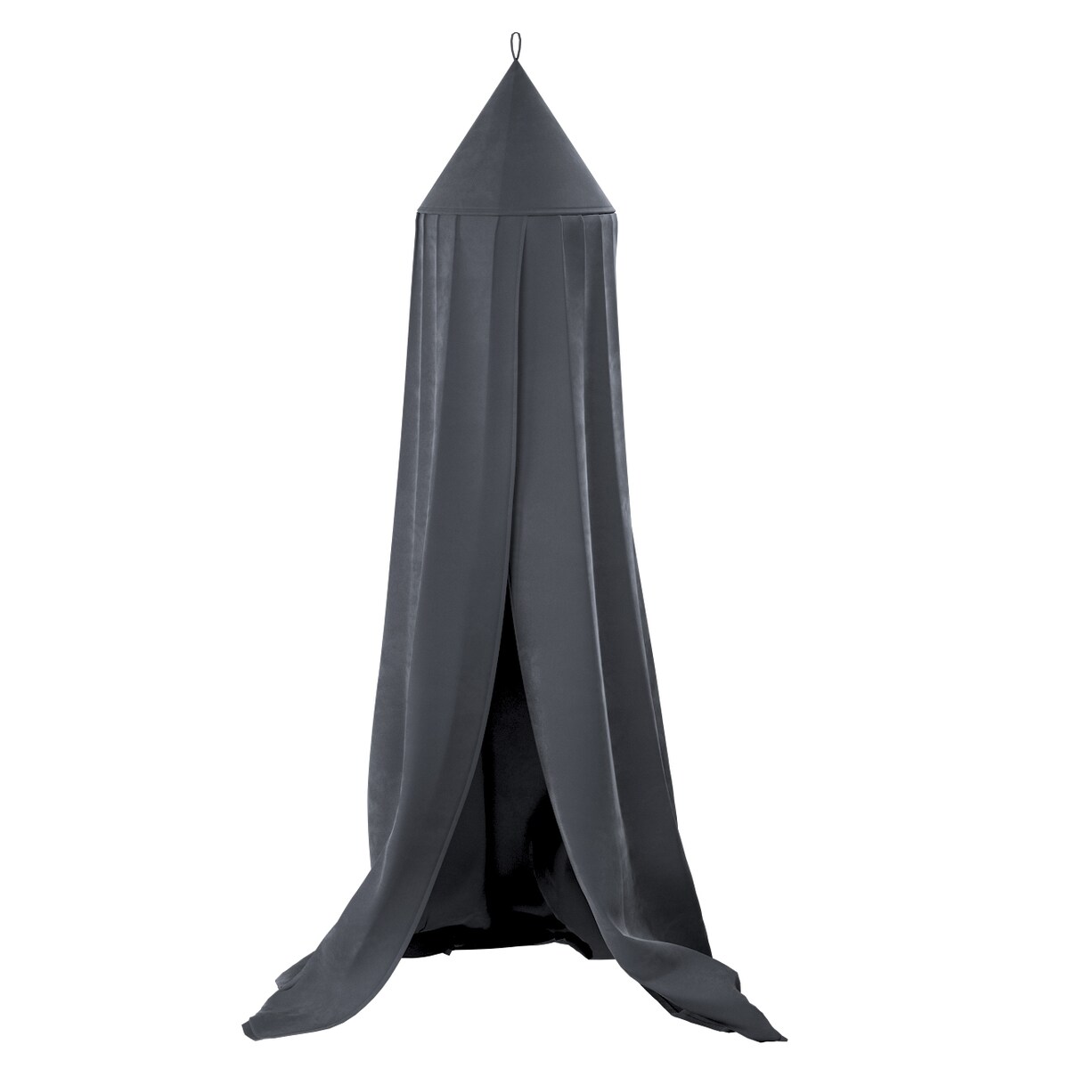 Baldachim do łóżeczka, grafitowy szary, fi 50cmx230cm, Posh Velvet