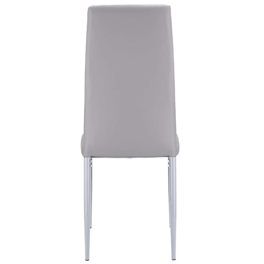 4 x Krzesło VERUM szare ekoskóra