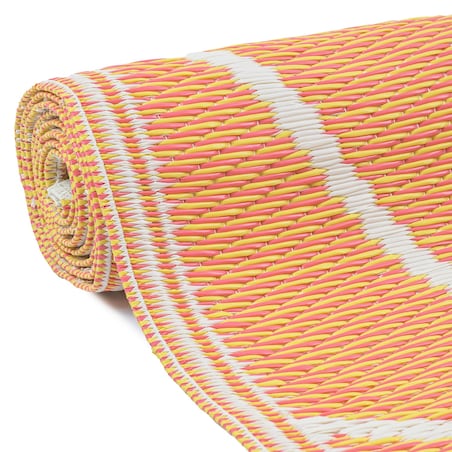 Dywan zewnętrzny tkany na płasko 120x170 cm e-floor cytryny żółty