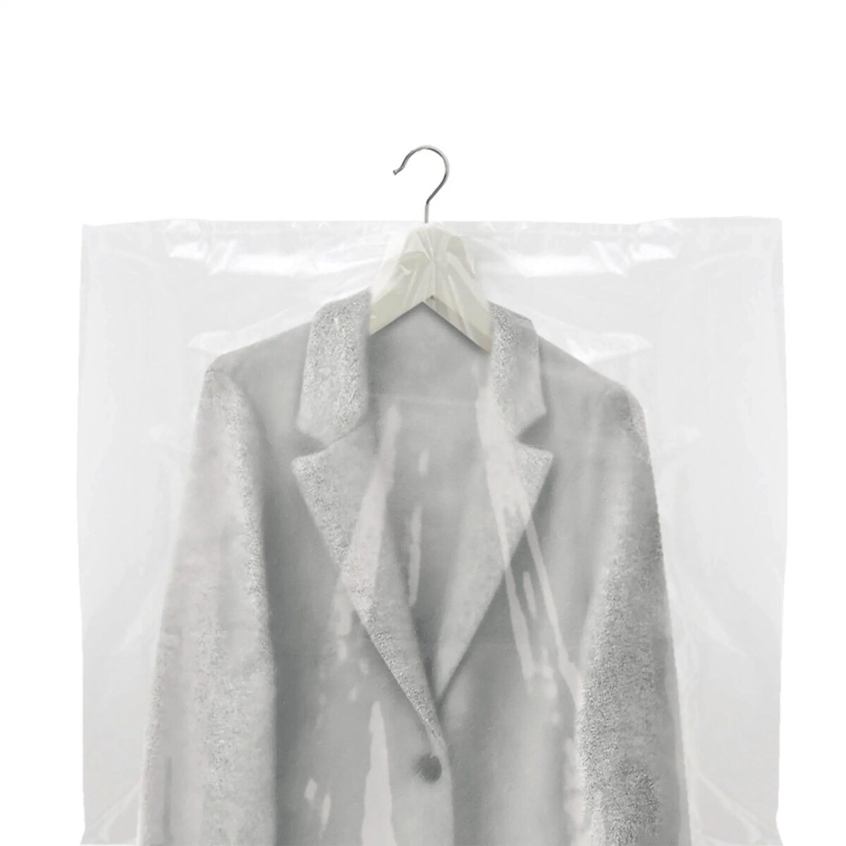 Zestaw przezroczystych pokrowców na odzież 3x S + 3x L Rayen