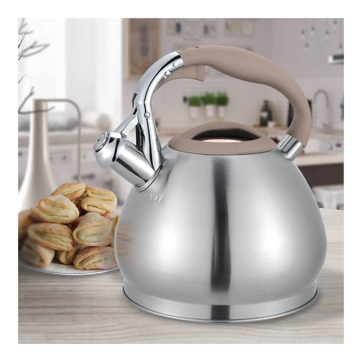 Maestro czajnik stalowy 3.0l satyna MR1318