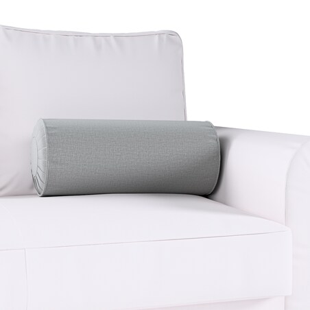 Poduszka wałek z zakładkami, ciemno szary welwet, Ø20 x 50 cm, Ingrid