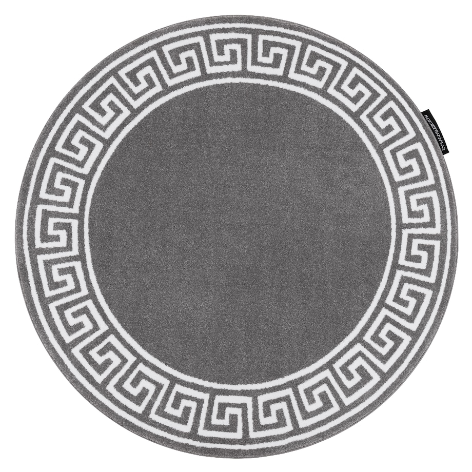 Dywan HAMPTON Grecos koło szary koło 140 cm