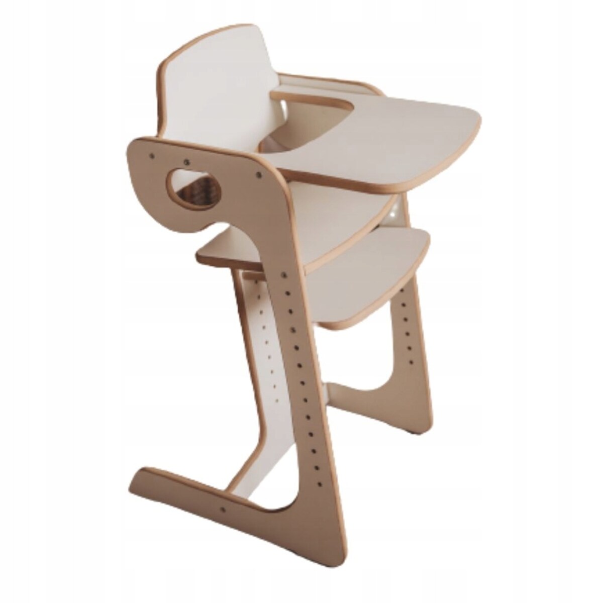 Krzesełko do karmienia DREWNIANE 3w1 REGULOWANE CERTYFIKOWANE