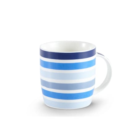 Konsimo HYLES Kubek, biały/granatowy/niebieski