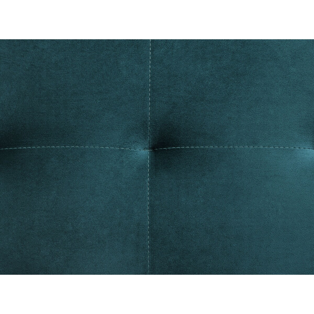 Narożnik rozkładany 4-osobowy z otomaną welurowy lewostronny zielony ABERDEEN