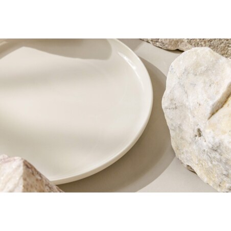 SORINA Talerz deserowy 6 sztuk, kremowy