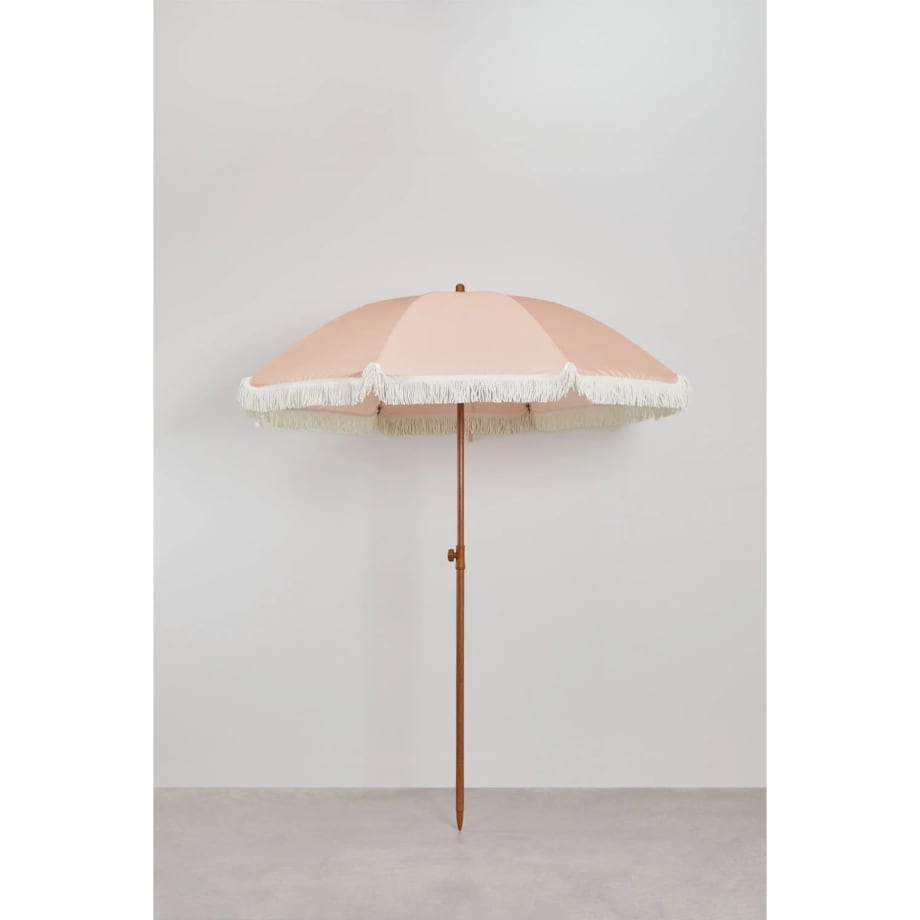 Parasol ogrodowy retro pudrowy róż Mika Ø175 cm