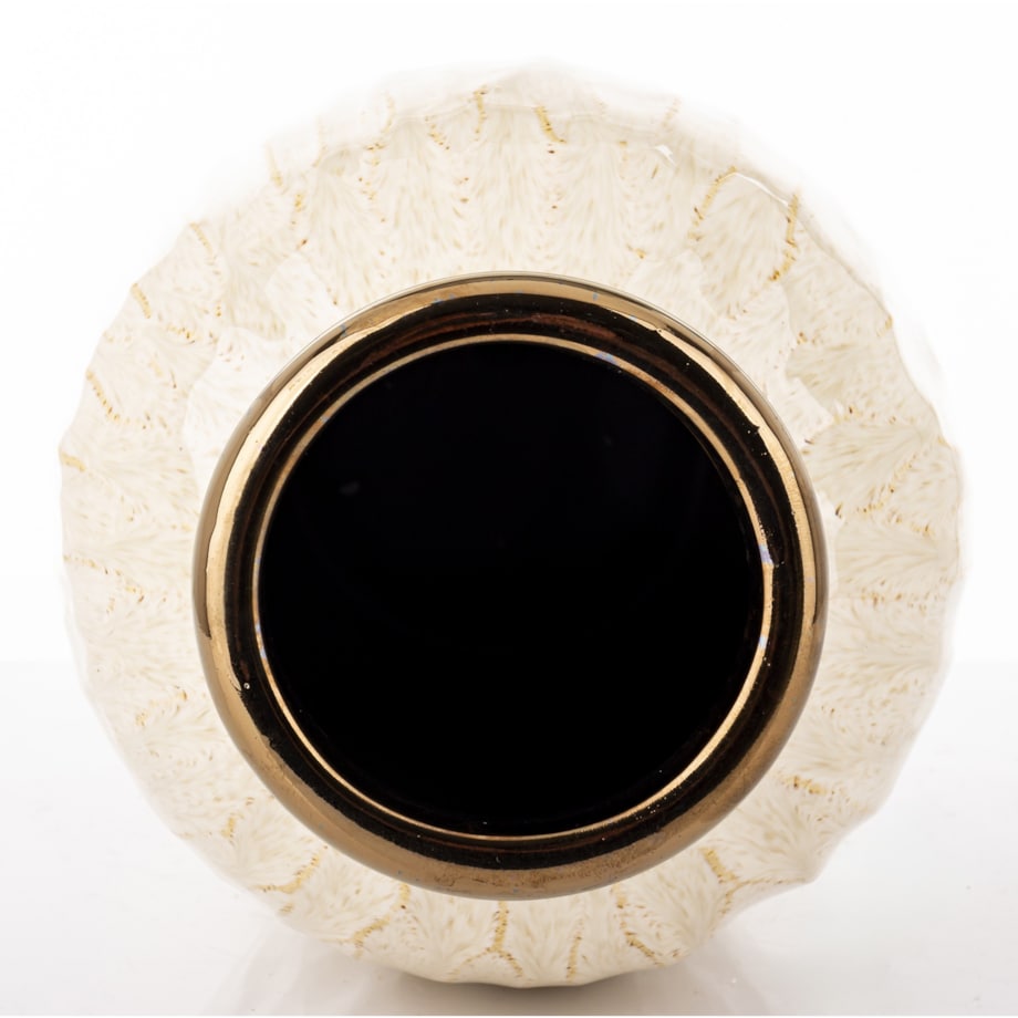 Wazon ceramiczny 32x19x19 cm MEEKE biały