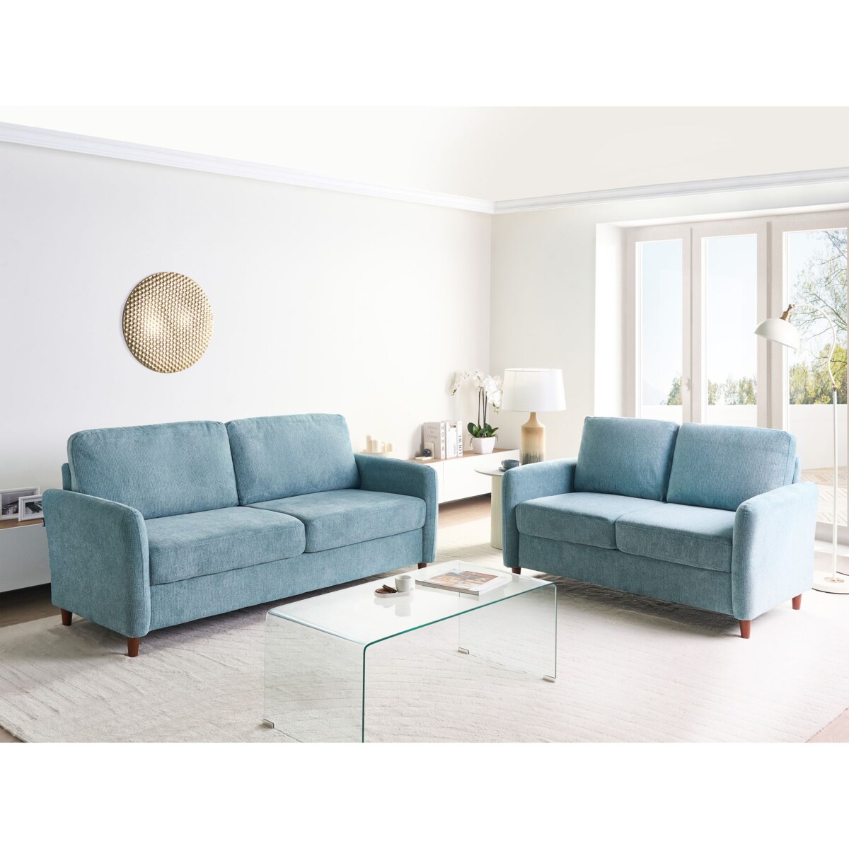 Komplet wypoczynkowy 5-osobowy niebieski MARE