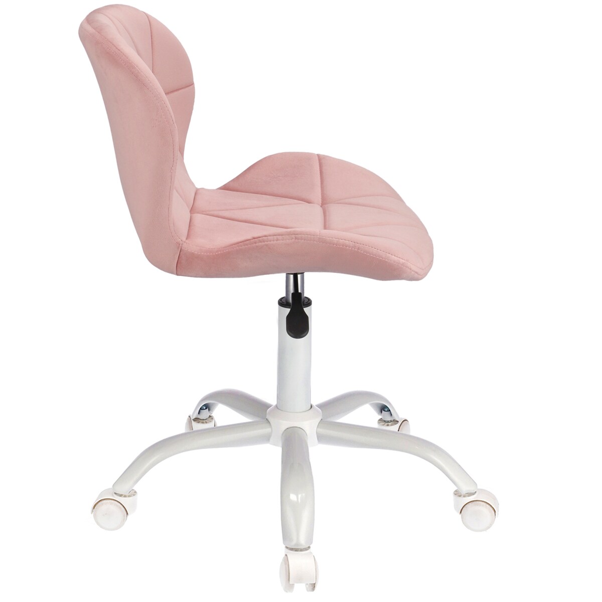 Krzesło obrotowe biurowe ENDO welur różowe