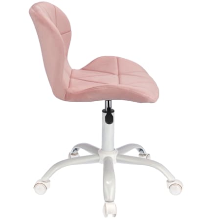 Krzesło obrotowe biurowe ENDO welur różowe