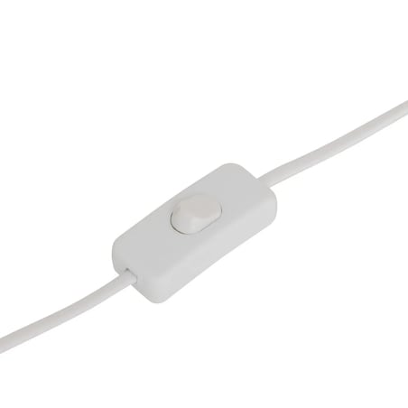 Lampa stołowa z ceramiki i tkaniny Frida biało-czerwona