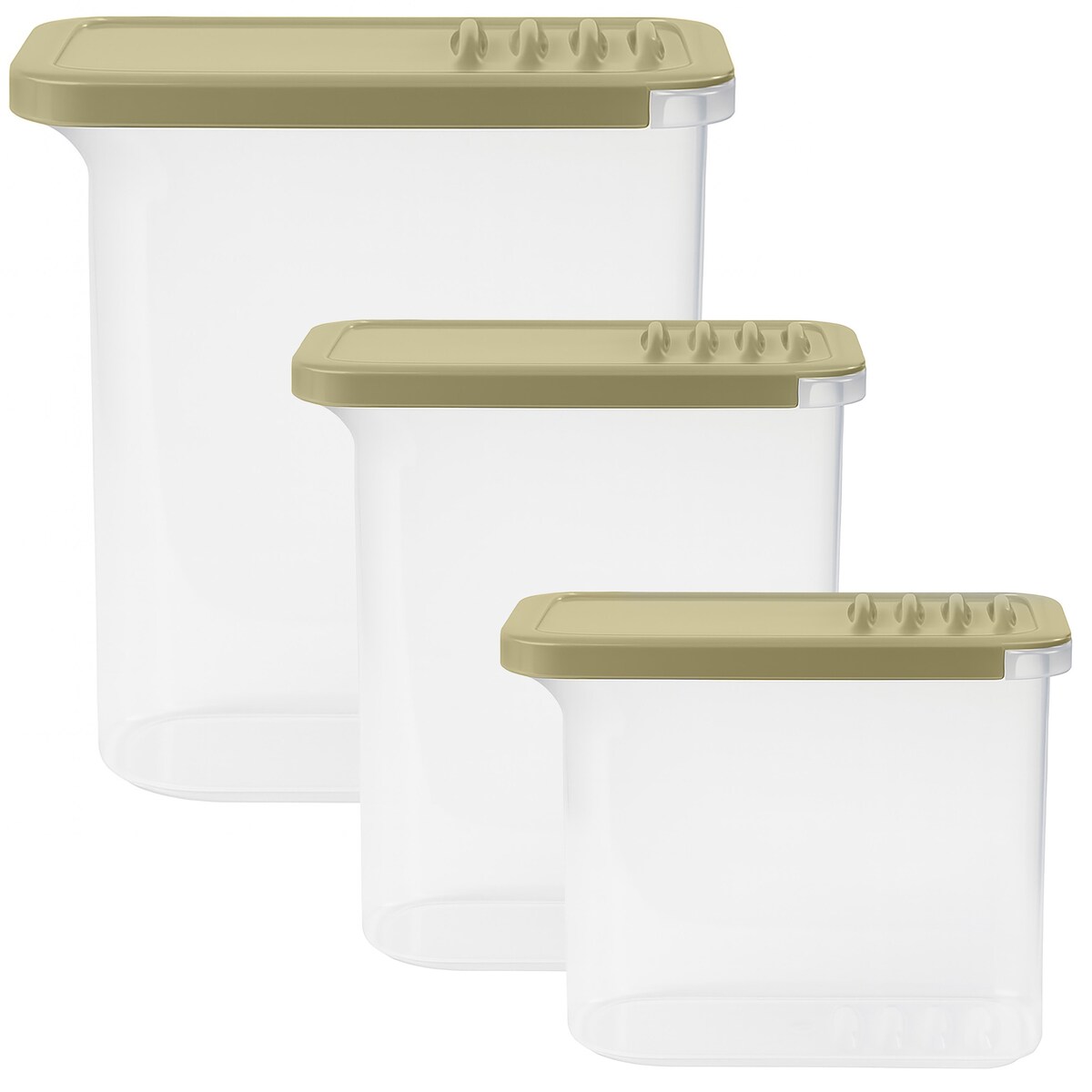 Pojemniki Dozowniki Shark Transparentne Zestaw 3 szt.