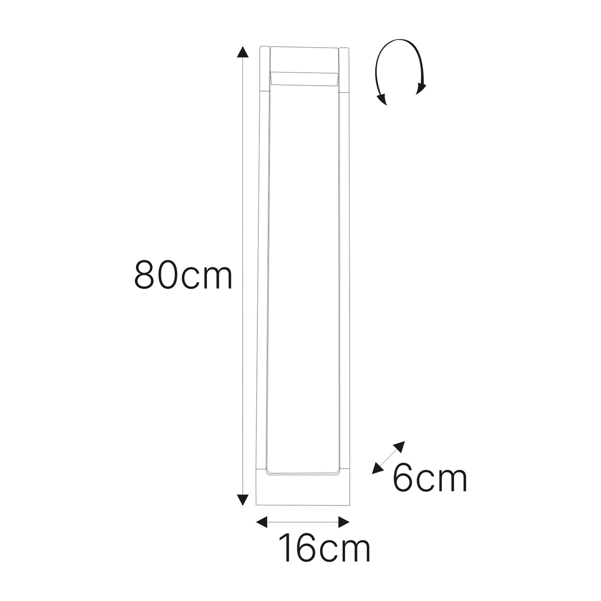 Lampa ogrodowa stojąca K-8262 z serii NOVARA