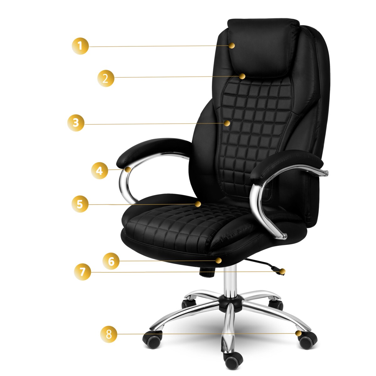 Fotel biurowy gabinetowy krzesło biurowe Sofotel Batory