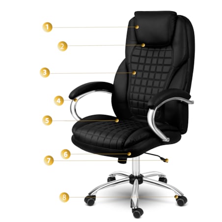 Fotel biurowy gabinetowy krzesło biurowe Sofotel Batory