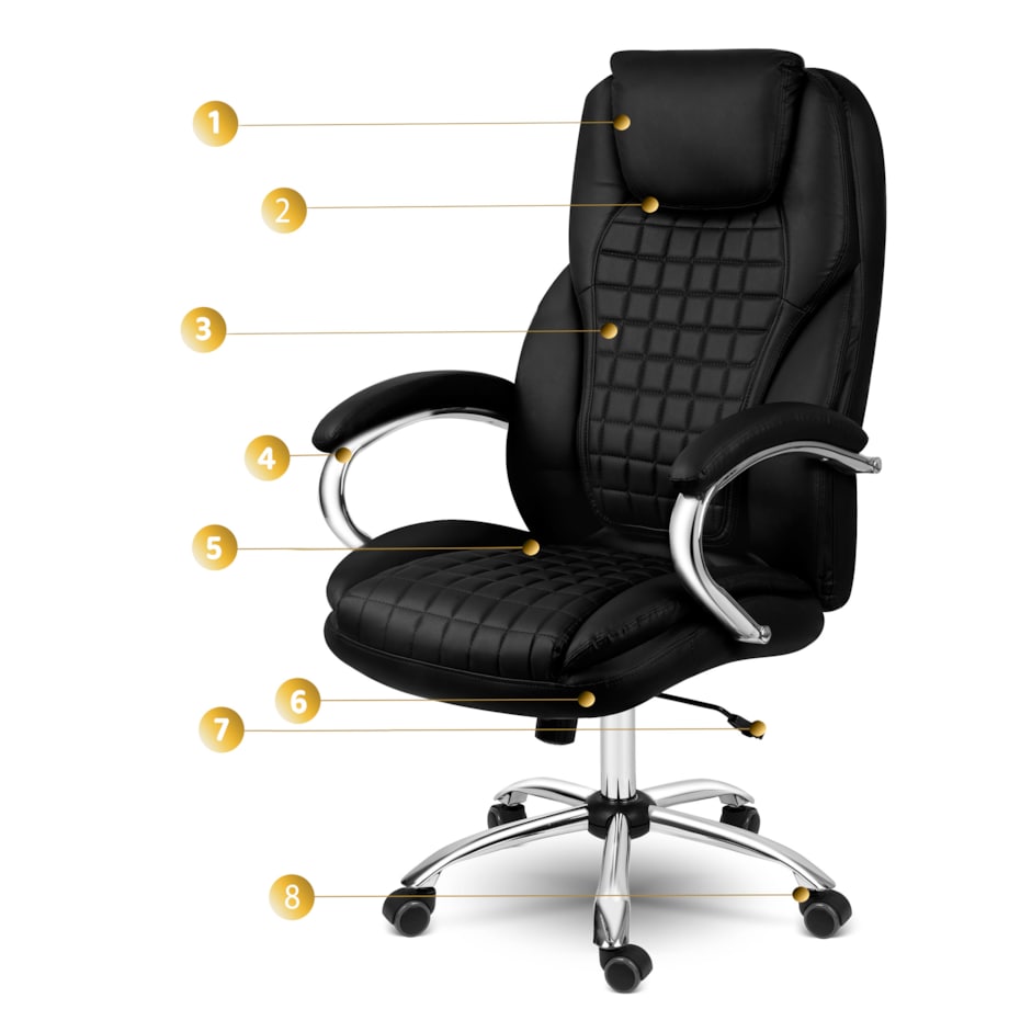 Fotel biurowy gabinetowy krzesło biurowe Sofotel Batory