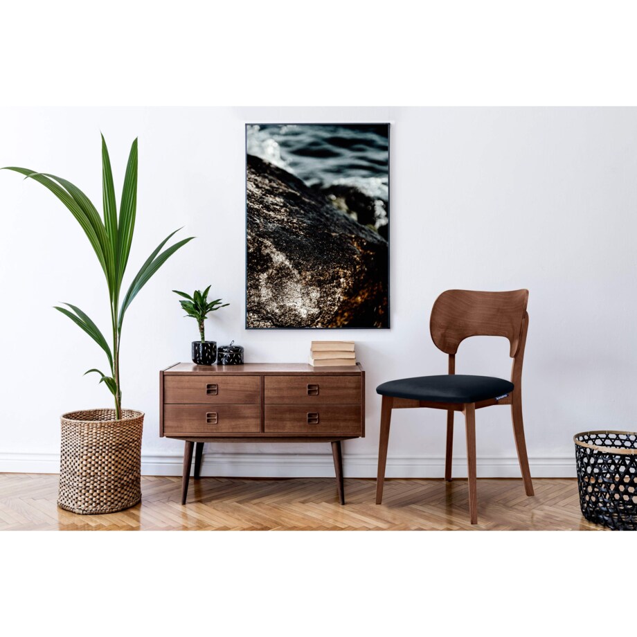 KONSIMO LYCO loftowe krzesła 2 sztuki ciemnoniebieskie