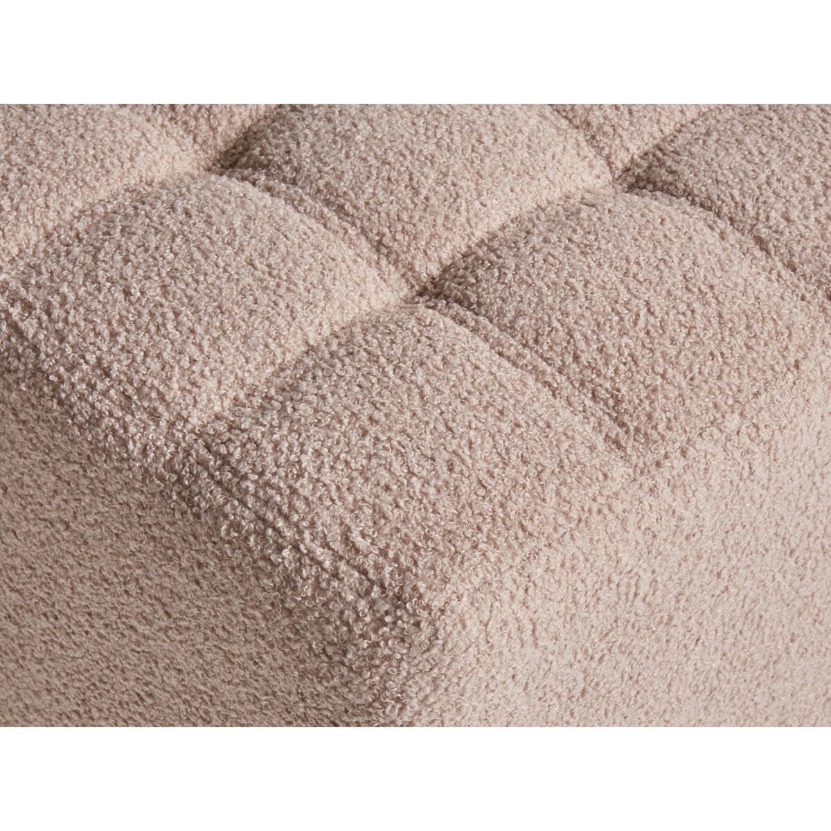 Puf KANSAS Boucle Beżowy 38 cm 38 cm 39 cm