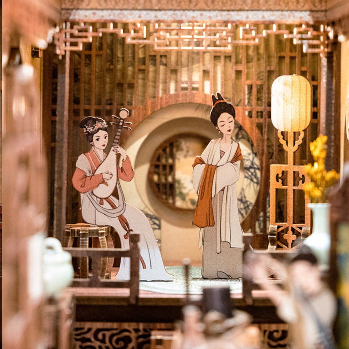 Miniaturowy domek Book Nook - Kwiat jaśminu Dynastii Qing - CuteBee