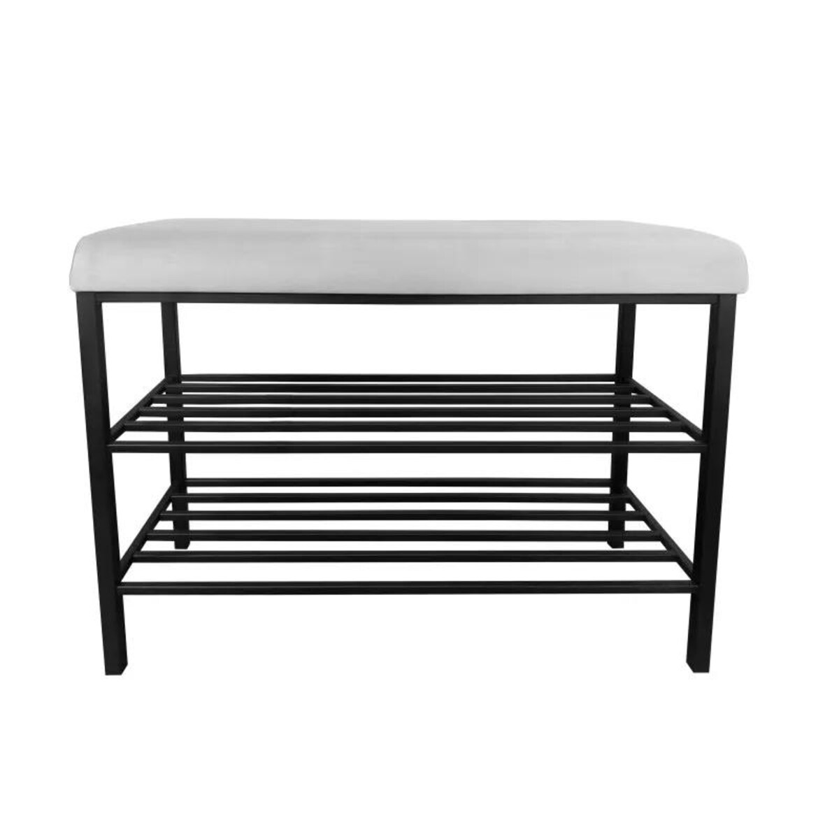 Stojak na buty z siedziskiem GAJA MG39 czarny/jasnoszary