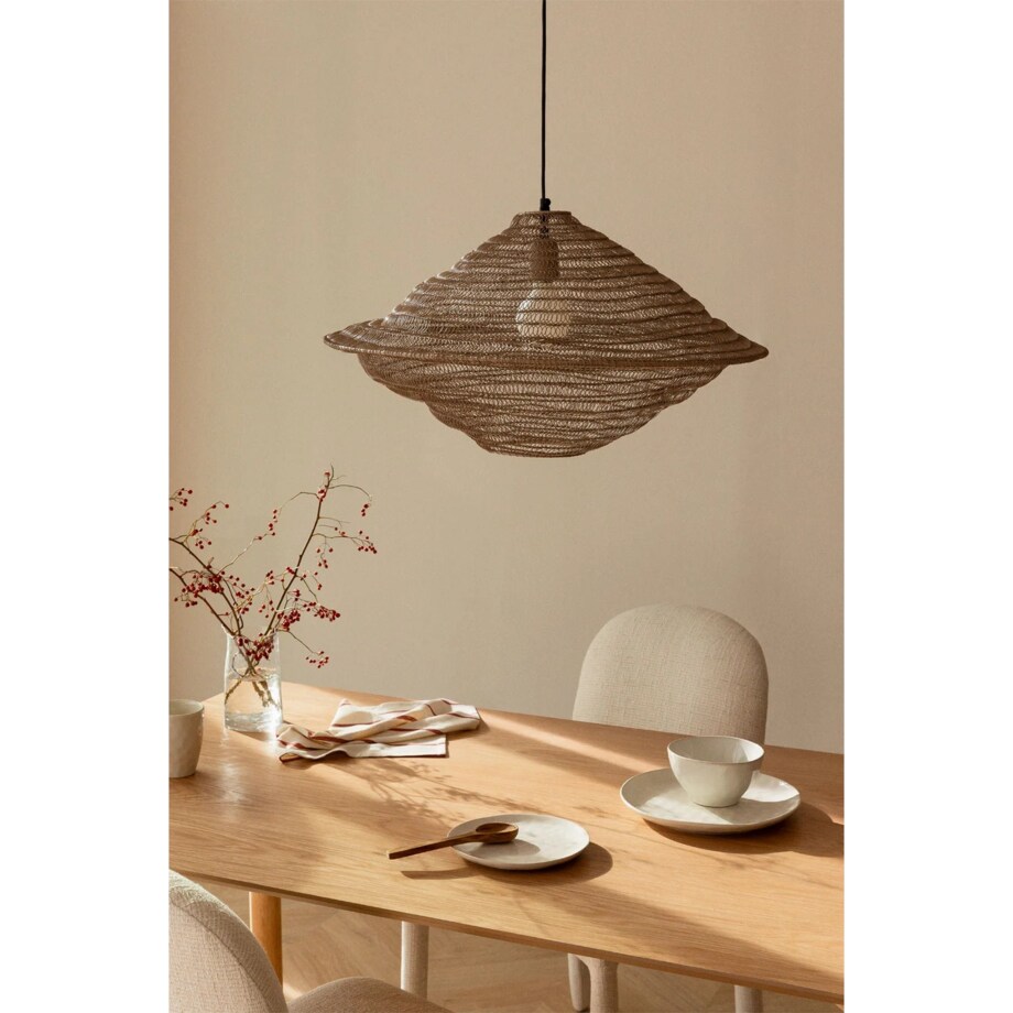 Lampa wisząca z metalowej siatki Zulma Ø65 cm