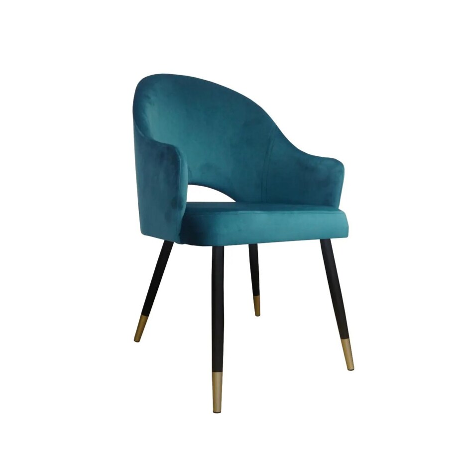 Krzesło JENISEJ VELVET GOLD morskie