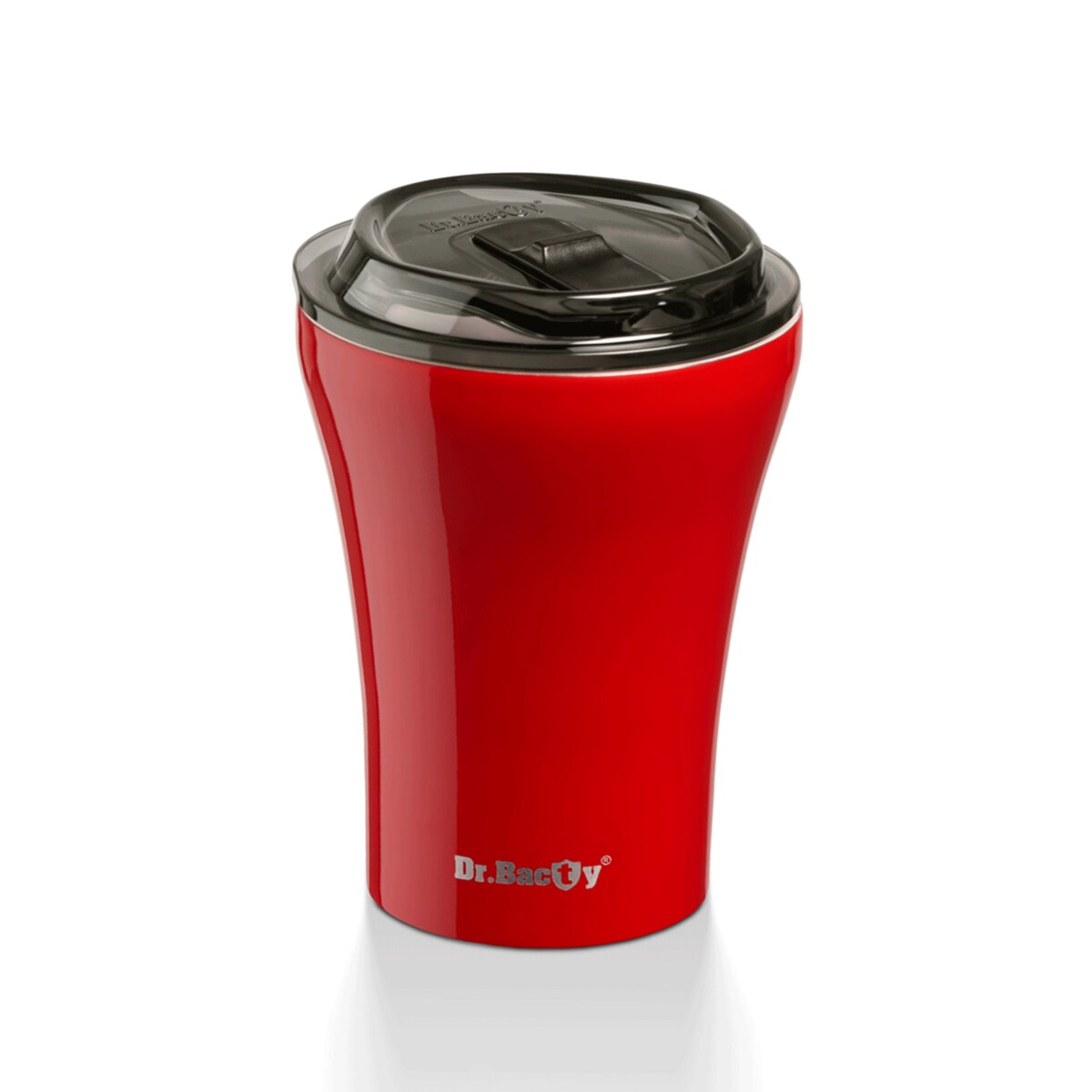 Kubek termiczny do kawy z powłoką ceramiczną Dr.Bacty Apollo - 227 ml - czerwony