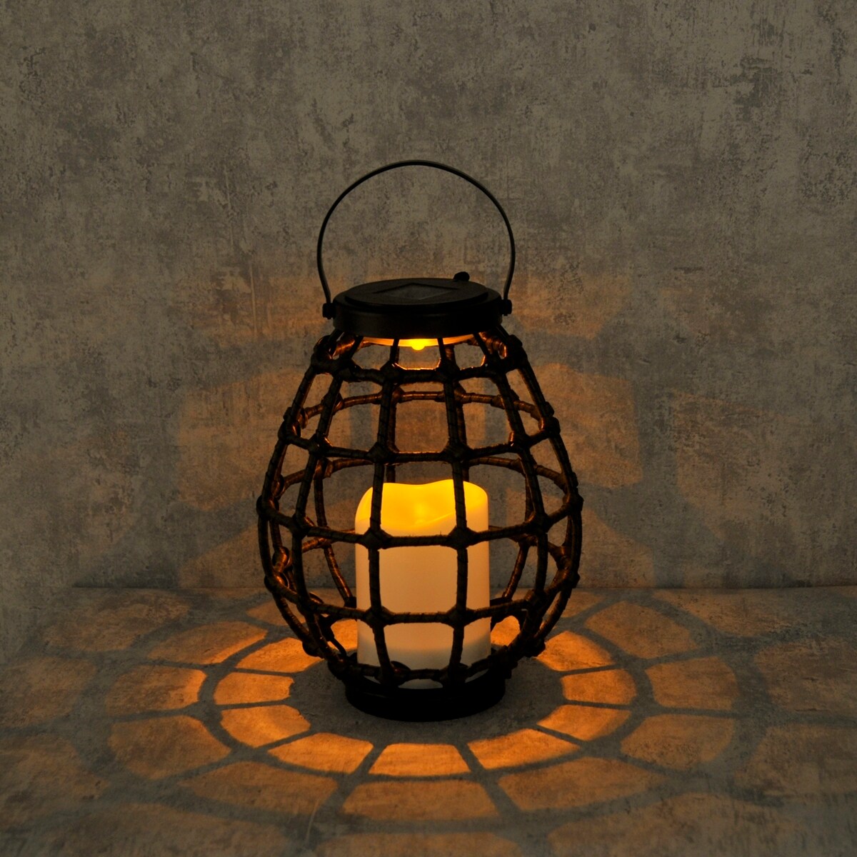 Solarny lampion ogrodowy Koge 313249 LED czujnik zmierzchu czarna