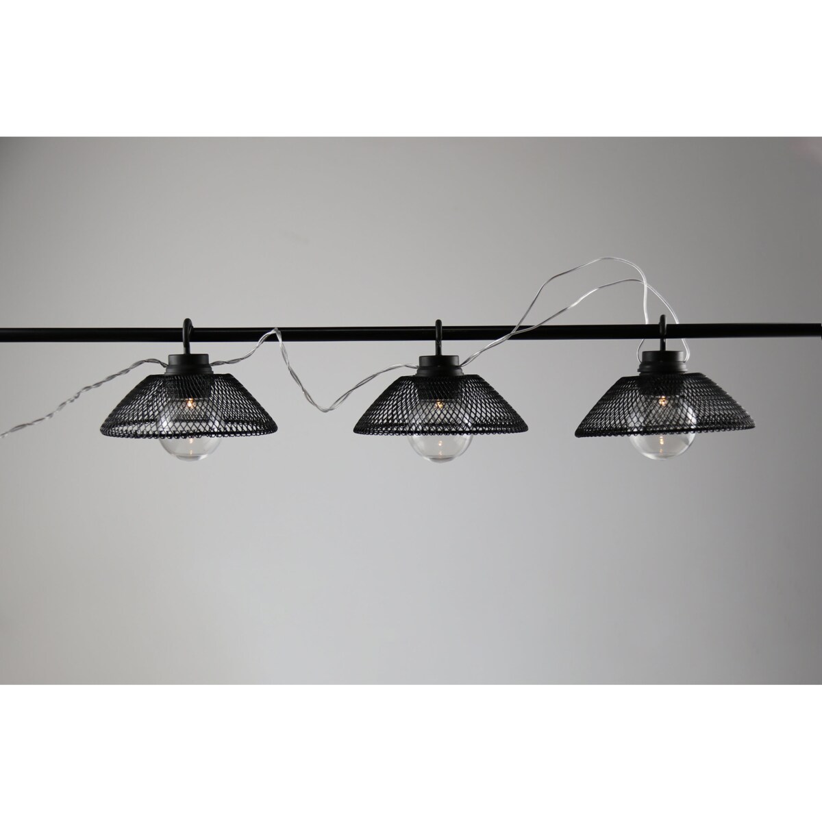 Girlanda ze światełkami na baterie 10 LED 2,1m ciepłe czarna