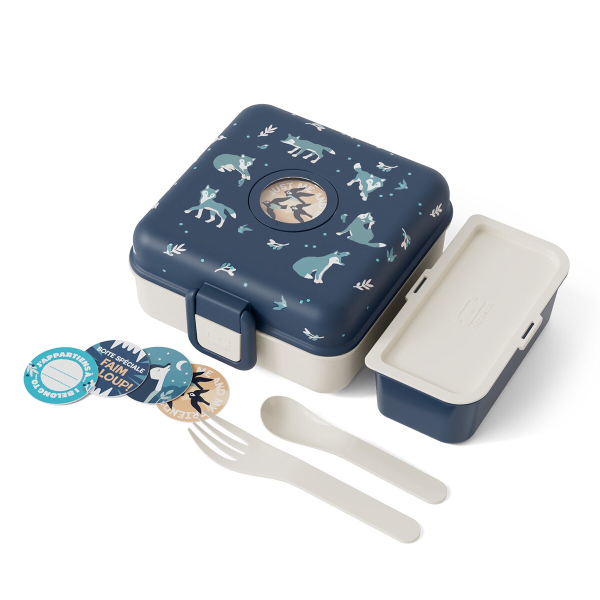 Monbento Snacky lunchbox dla dzieci 0,85 L Wolf