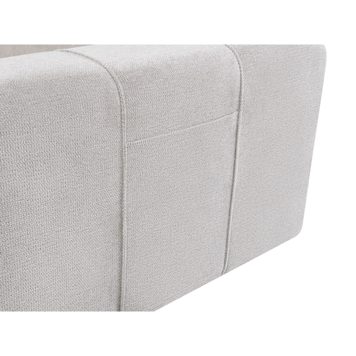 Sofa 2-osobowa rozkładana z pojemnikiem jasnoszara INNVIK