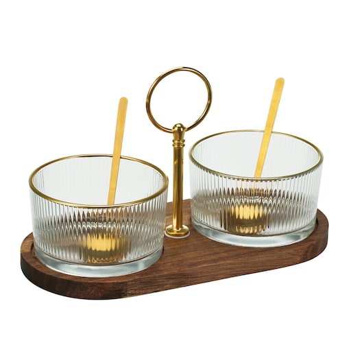 Zestaw Do Serwowania Sosjerka Miseczki Do Dipów Sosów Na Przekąski 5 el.