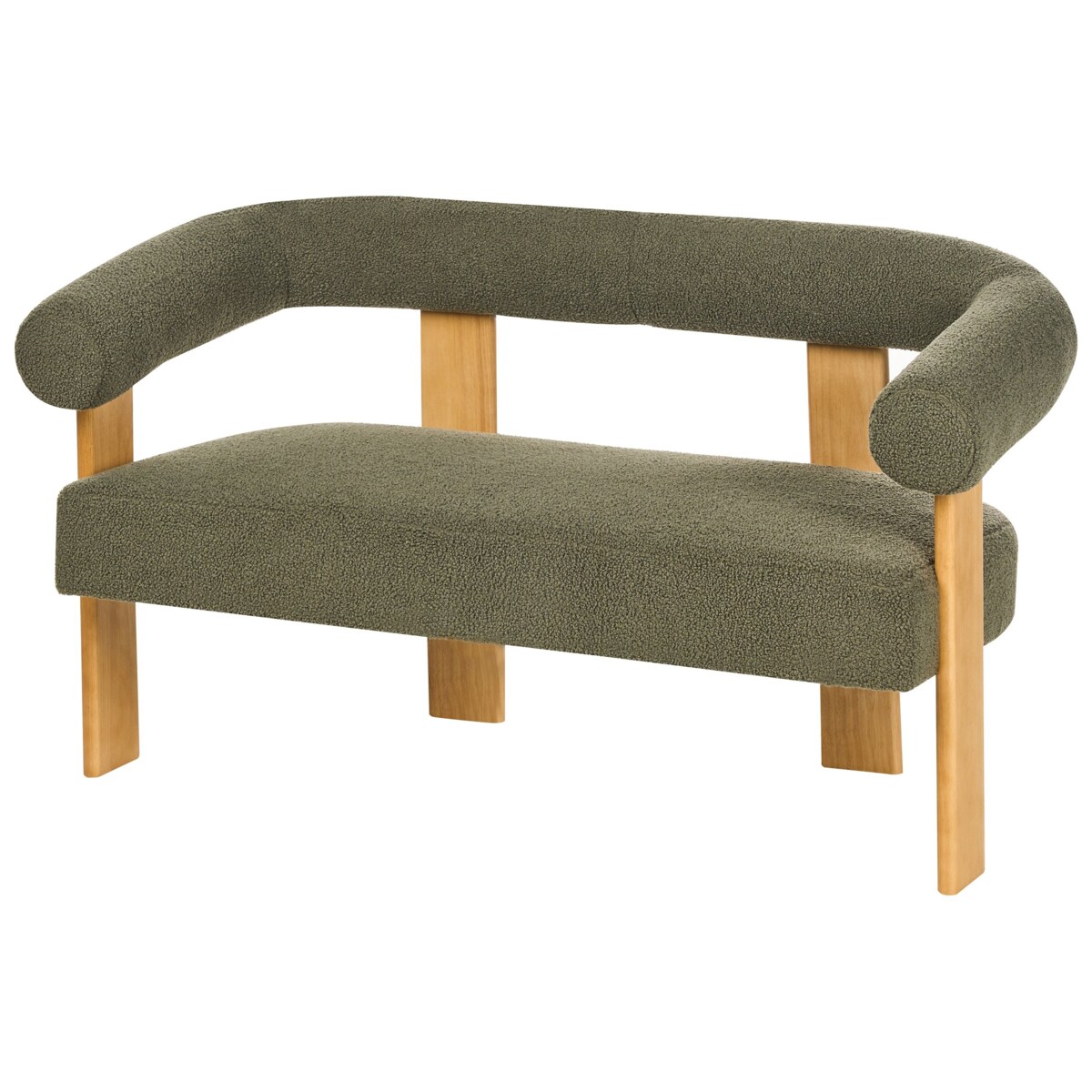 Sofa ILBRO Boucle Zielony dla 2 osób