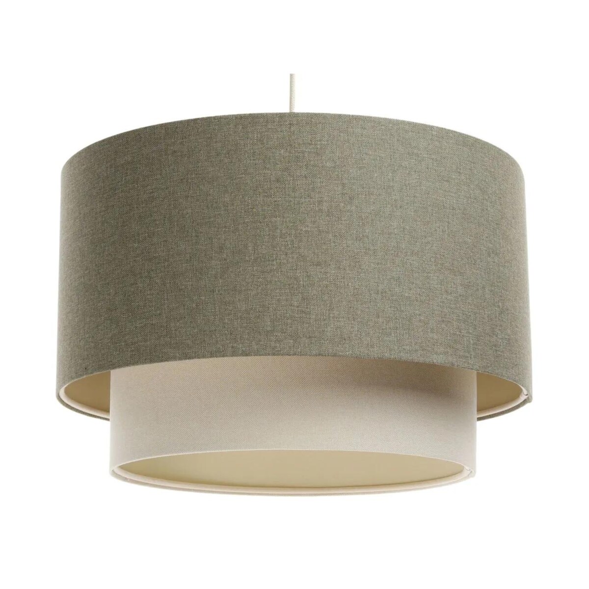 Lampa wisząca ERUTAN DOUBLE 60 zielona/beżowa