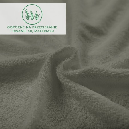 Prześcieradło z bawełny frotte z gumką 180x200 kolor szary PREMIUM